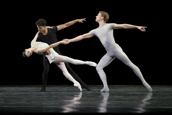 Tamara Rojo, Carlos Acosta and Rupert Pennefather in Song of the Earth. Photographer  Johan Persson ROH