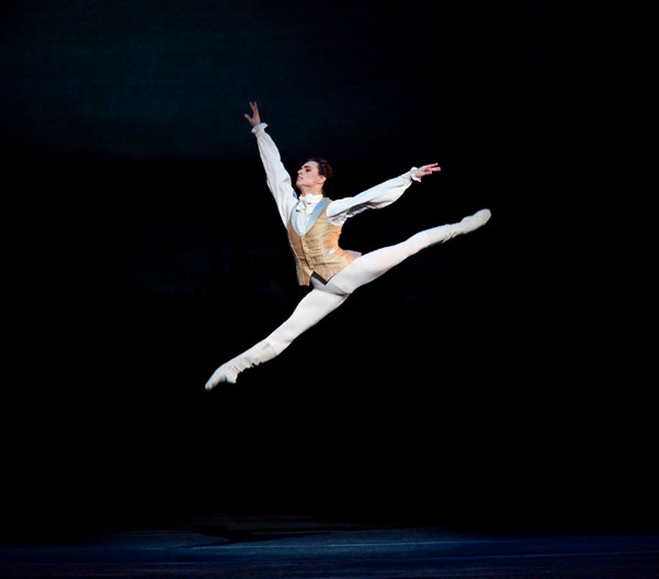 Polunin as the Prince in The Sleeoing Beauty. Photographer Johan Persson/ROH