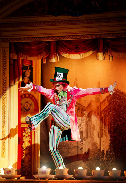 Steven McRae as The Mad Hatter. Photo Johan Persson